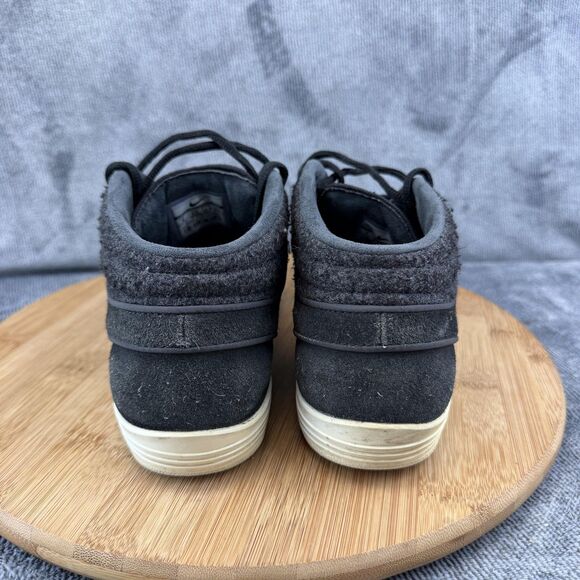 Nike Shoes Mens Size 6 Black Suede Derby Stefan Janoski Sneakers 683684-001